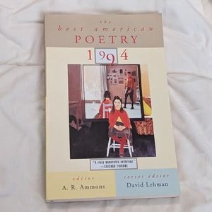 The Best American Poetry 1994 Editor A. R. Ammons